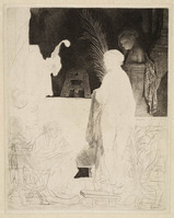 KG 03756
<br/>
Kunstenaar, modeltekenend ( B 192 )
<br/>
<em>Rembrandt (1606-1669)</em>